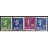 Norge. 1925. Svalbard. 10-45 Øre. AFA nr. 114-17 st.               st postfrisk stemplet **