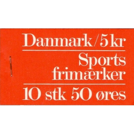 Danmark frimærkehæfte 1971. Sport AFA S7