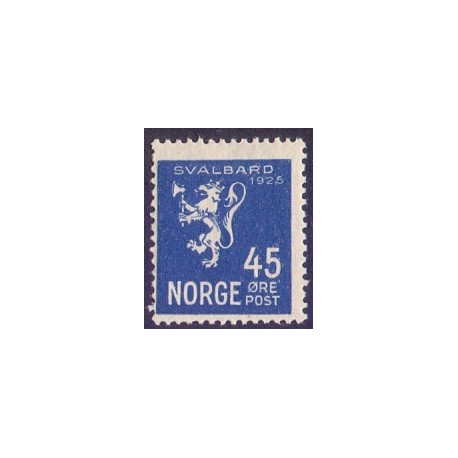 Norge. 1925. Svalbard. 45 Øre. AFA nr. 117 **                         st postfrisk stemplet