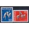 Norge. 1970. Norges Idrætsskolers 100 års-jubilæum. AFA nr. 630-31 ** stemplet postfrisk FDC