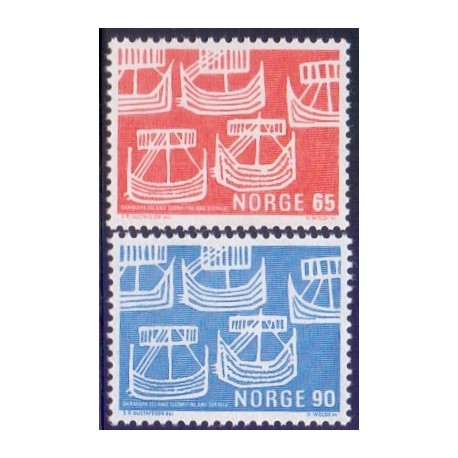 Norge. 1969. Nordens dag. AFA nr. 592-93 ** stemplet postfrisk FDC