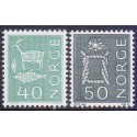 Norge. 1968. Sluppleringsværdier. AFA nr. 585-86 ** stemplet postfrisk FDC