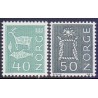 Norge. 1968. Sluppleringsværdier. AFA nr. 585-86 ** stemplet postfrisk FDC
