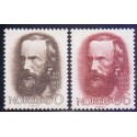 Norge. 1968. Aasmund Olavsson Vinje. AFA nr. 581-82 ** stemplet postfrisk FDC