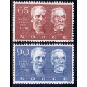 Norge. 1968. Nobel fredspris. AFA nr. 589-90 ** stemplet postfrisk FDC