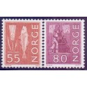 Norge. 1968-70. Nye tegninger. AFA nr. 518F + 520F  **  stemplet postfrisk FDC