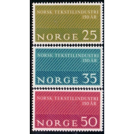 Norge. 1963. Tekstilindustris 150 år jubi. AFA nr. 514-16 **  stemplet postfrisk FDC