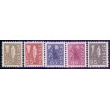 Norge. 1963. Nye tegninger. AFA nr. 517-21  **  stemplet postfrisk FDC