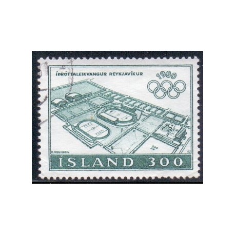 Island. 1980. Olympiske lege. AFA nr. 556 **  postfrisk st. stemplet FDC