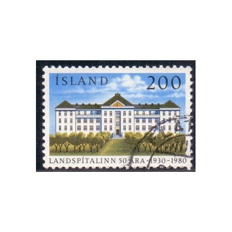 Island. 1980. Rigshospitalet 50 års jubilæum. AFA nr. 562 **  postfrisk st. stemplet FDC