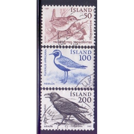 Island. 1981. Fauna Suppleringsværdier. AFA nr. 568-70 **   postfrisk st. stemplet FDC