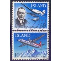 Island. 1978. Icelandairs 50-års jubilæum. AFA nr. 533-34 **   postfrisk st. stemplet FDC
