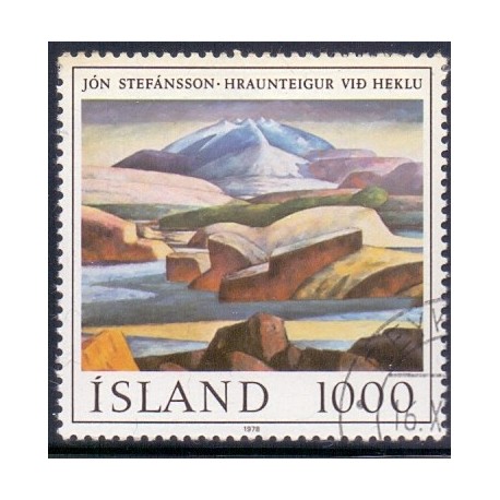 Island. 1978. Maleri af Jòn Stefànson. AFA nr. 536 **  postfrisk st. stemplet FDC