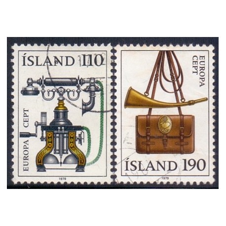 Island. 1979, Europamærker / CEPT. AFA nr. 540-41 ** postfrisk st. stemplet FDC