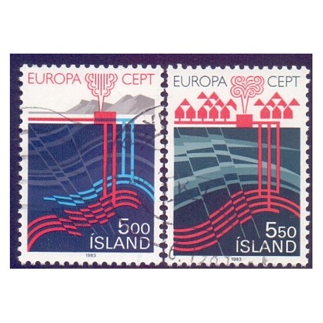 Island. 1983. Europamærker / CEPT. AFA nr. 598-99 **   postfrisk st. stemplet FDC