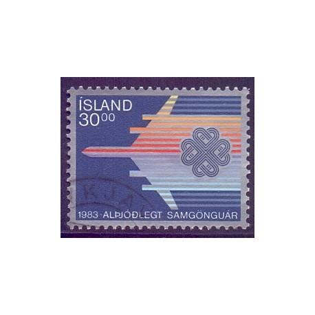 Island. 1983.Verdenskommunikationsåret. AFA nr. 605  **  postfrisk st. stemplet FDC