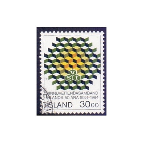 Island. 1984. Arbejdsgiverforeningen 50-års jubilæum. AFA nr. 620 **  postfrisk st. stemplet FDC