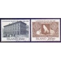 Island. 1986. Nationalbanken 100 år. AFA nr. 651-52 **   postfrisk st. stemplet FDC