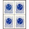 DWI julemærke 1916 Postfrisk 4 blok