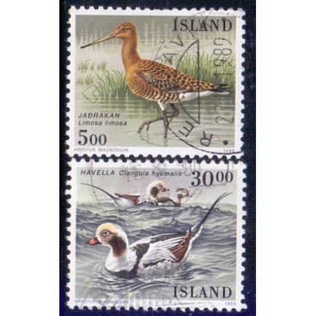 Island. 1988. Fugle. AFA nr. 690-91 **  postfrisk st. stemplet FDC
