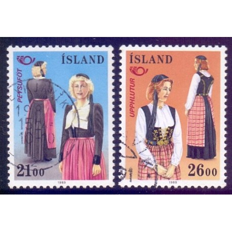 Island. 1989. Fællesnordisk udgave. AFA nr. 698-99 **  postfrisk st. stemplet FDC