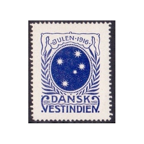 DWI. Julemærke 1916 **, st. brev/cover