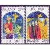 Island. 1989. Julefrimærker. AFA nr. 709-10 ** postfrisk st. stemplet FDC