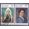 Island. 1990. Islandske kvinder AFA nr. 721-22 **  postfrisk st. stemplet FDC