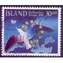 Island. 1990. Europæisk turistår. AFA nr. 729 ** postfrisk st. stemplet FDC