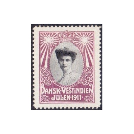 DWI. Julemærke 1911 **, st. brev/cover