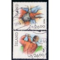 Island. 1991. Sport .AFA nr. 742-43 ** postfrisk st. stemplet FDC