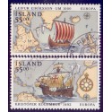 Island. 1992, Europamærker / CEPT. AFA nr. 755-56 ** postfrisk st. stemplet FDC