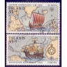 Island. 1992, Europamærker / CEPT. AFA nr. 755-56 ** postfrisk st. stemplet FDC