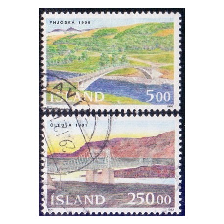 Island. 1992, Broer. AFA nr. 760-61 **  postfrisk st. stemplet FDC