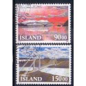 Island. 1993. Islandske broer. AFA nr. 774-75 **  postfrisk st. stemplet FDC
