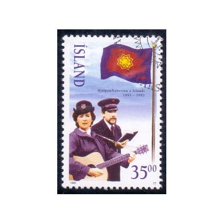 Island. 1995. Frelsens Hær i Island. AFA nr. 803 **   postfrisk st. stemplet FDC