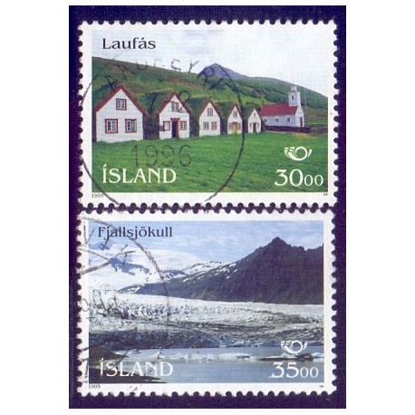 Island. 1995. Nordenfrimærker. AFA nr. 809-10 **   postfrisk st. stemplet FDC
