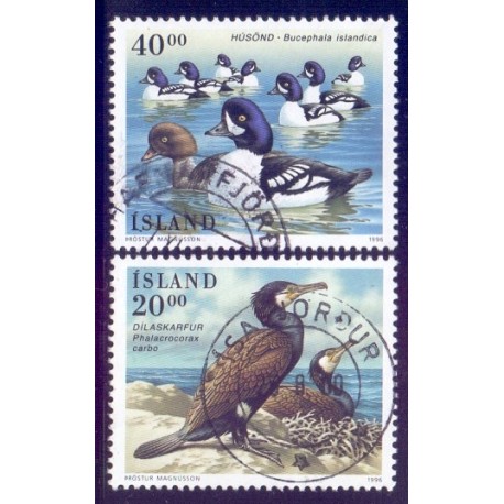 Island. 1996. Svømmefugle. AFA nr. 825-26 **  postfrisk st. stemplet FDC