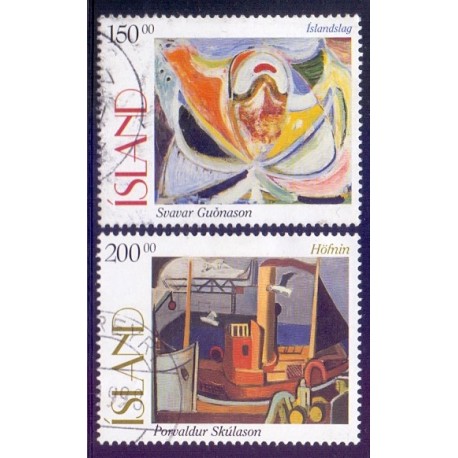 Island. 1997. Malerier. AFA nr. 849-50 **  postfrisk st. stemplet FDC