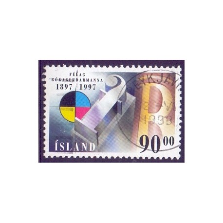 Island. 1997. Grafisk forbund 100 års jubilæum. AFA nr. 860 **  postfrisk st. stemplet FDC