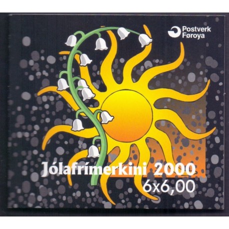 Færøerne frimærkehæfte AFA nr. A21-A22 ** (377-78) stemplet pf. st.