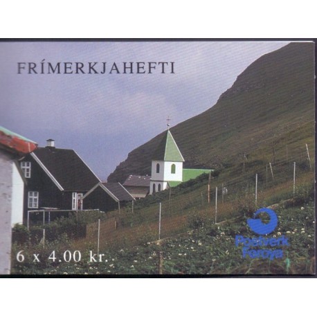 Færøerne frimærkehæfte AFA nr. 5A ** stemplet pf. st.