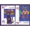 Island. 1998. Julefrimærker. AFA nr. 885-86 **  postfrisk st. stemplet FDC