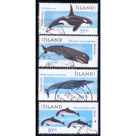 Island. 1999. Havpattedyr. AFA nr. 890-93 ** postfrisk st. stemplet FDC