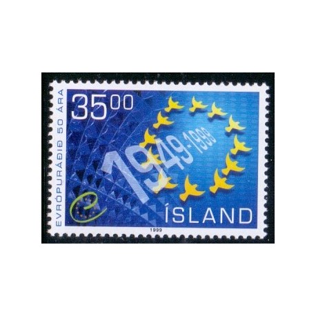 Island. 1999. Europarådet. AFA nr. 897 ** postfrisk st. stemplet FDC