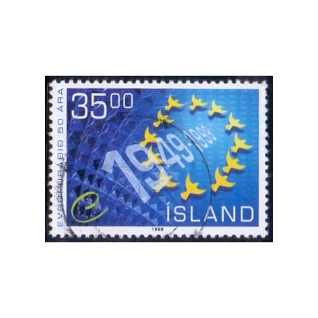 Island. 1999. Europarådet. AFA nr. 897 ** postfrisk st. stemplet FDC