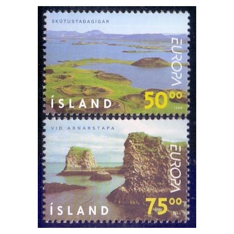 Island. 1999. Europamærker / CEPT. AFA nr. 898-99 ** postfrisk st. stemplet FDC