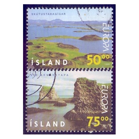 Island. 1999. Europamærker / CEPT. AFA nr. 898-99 ** postfrisk st. stemplet FDC