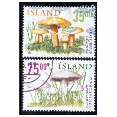 Island. 1999. Vilde svampe I. AFA nr. 900-01 ** postfrisk st. stemplet FDC