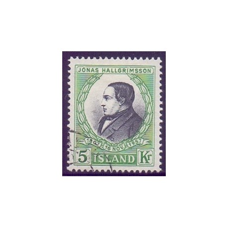 Island. 1957. Jonas Hallgrimsson.  AFA nr. 323 ** postfrisk st. stemplet FDC